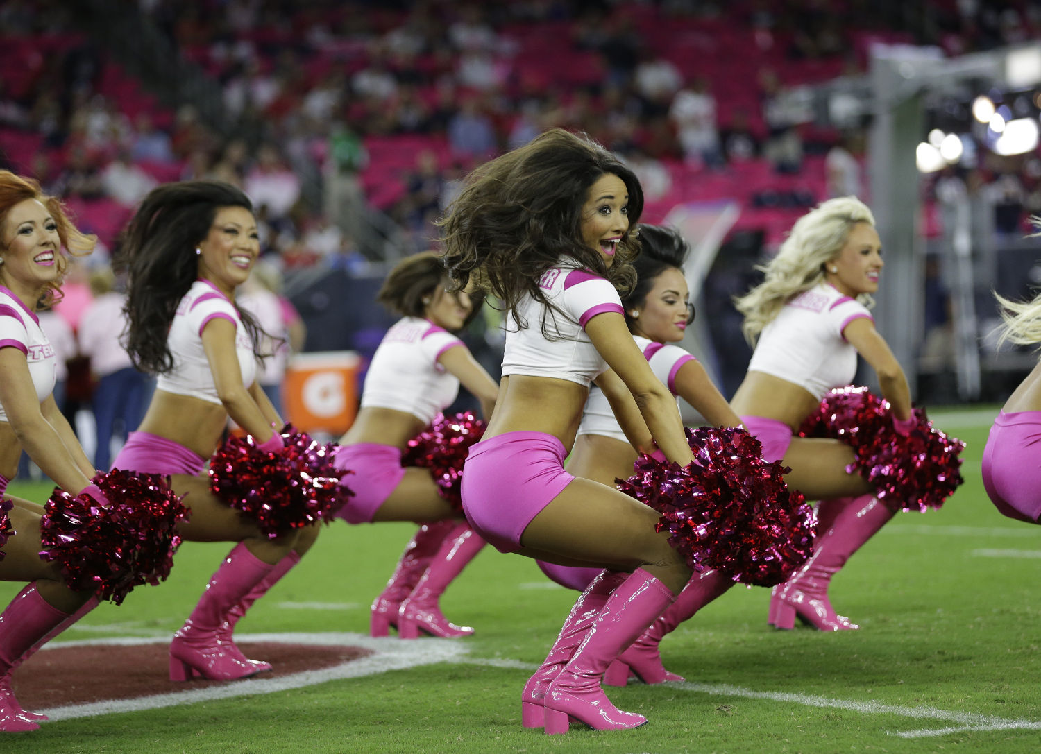 Houston Texans Cheerleaders NFL Cancer Awareness Breast Cancer Awareness